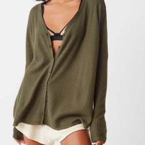 Urban Outfitters Tops - Oversized thermal button-down top Urban Outfitters Tops - Oversized thermal button-down top